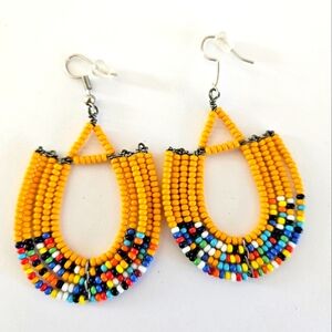 African beaded earrings